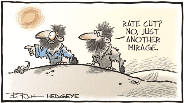 Mitchel Krause: How Wall Street's Hopes for March Cuts Quickly Collapsed From 97% to 0% - 02.23.2024 rate cut mirage cartoon